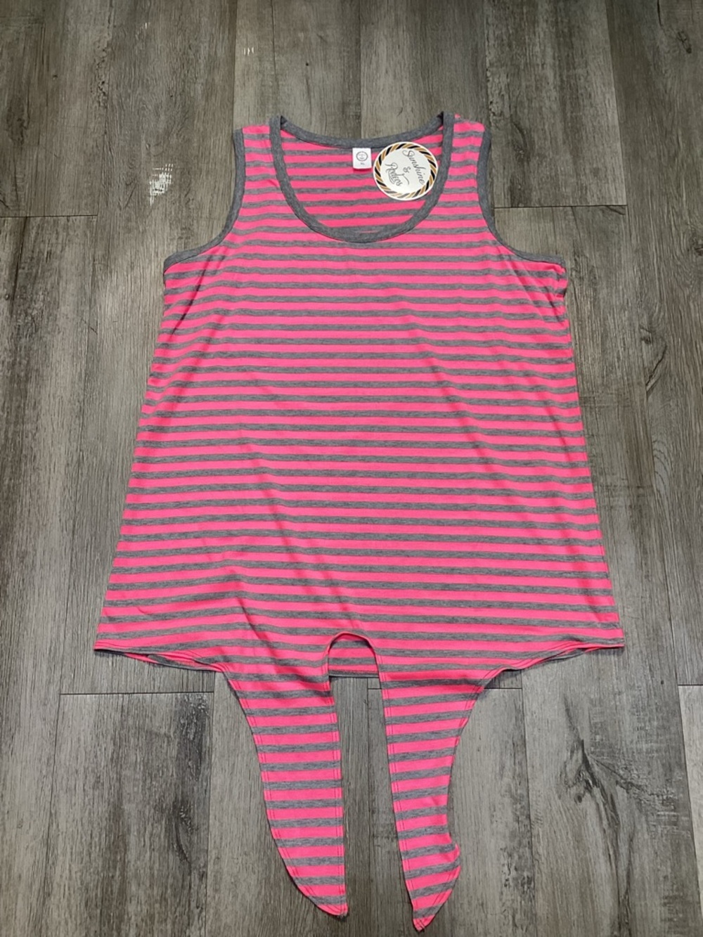Women’s Pink Striped Tank